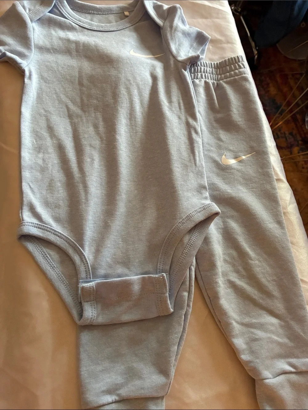 Nike Light Blue Baby Bodysuit and Pants Set size 12 months